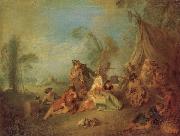 Pater, Jean-Baptiste Soldiers'Etape Sweden oil painting artist